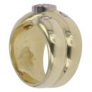 9ct Yellow Gold 1.30ct Brilliant Cut Diamond Crossover Ring