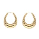 9ct Yellow Gold Large Oval Creole Earrings