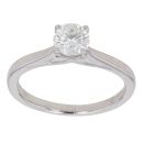 18ct White Gold 0.65ct Brilliant Cut Diamond Solitaire Ring