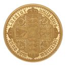 2021 Gothic Elizabeth II Fifth Portrait Alderney Full Sovereign Coin
