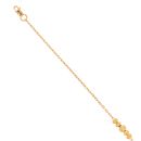 22ct Yellow Gold Bead Bracelet 7"