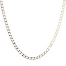 9ct Yellow Gold Square Curb Chain 22"