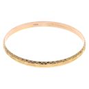 14ct Yellow Gold Patterned Bangle