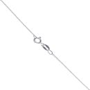 Silver Plain Heart Locket and Chain 18" By Icesia