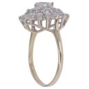 9ct Yellow Gold Cubic Zirconia Cluster Ring