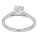 Platinum 0.70ct Brilliant Cut Diamond Solitaire Ring
