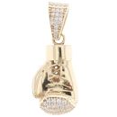 9ct Yellow Gold Cubic Zirconia Boxing Glove Pendant