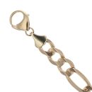 9ct Yellow Gold Figaro Bracelet 8"