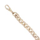 9ct Yellow Gold Patterned Belcher Bracelet 6.5"