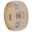 9ct Yellow Gold Patterned Zigzag Wedding Band 8mm
