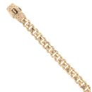 14ct Yellow Gold Monaco Classic Alternate Flex Lock Curb Bracelet 7"