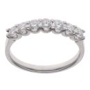 Platinum 1.00ct Brilliant Cut Lab Grown Diamond Seven Stone Ring