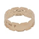 9ct Yellow Gold Patterned 6mm Wedding Band