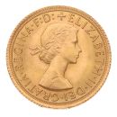 1966 Elizabeth II First Portrait UK Full Sovereign Coin