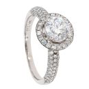 18ct White Gold 1.65ct Diamond Cluster Ring