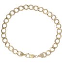 9ct Yellow Gold Curb Bracelet 8"