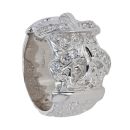 Silver Double Buckle Ring by Icesia