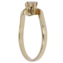 18ct Yellow Gold 0.30ct Diamond Two Stone Ring