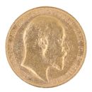 1907 Edward VII Large Head Australia Full Sovereign Coin