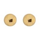 22ct Yellow Gold Textured Ball Stud Earrings