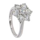 18ct White Gold Diamond Cluster Ring