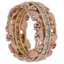 18ct Yellow and Rose Gold 0.55ct Brilliant Cut Diamond Tree Of Life Clogau Ring