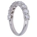 Platinum 1.45ct Brilliant Cut Diamond Half Eternity Ring