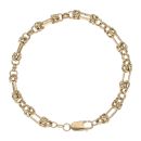 9ct Yellow Gold Fancy Bracelet 8"