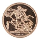 2013 Elizabeth II Fourth Portrait UK Full Sovereign Coin