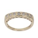 9ct Yellow Gold 0.20ct Brilliant Cut Diamond Half Eternity Ring