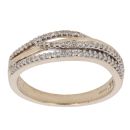 9ct Yellow Gold 0.15ct Diamond Fancy Ring