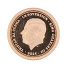 2025 Charles III St George Rose Gold Tristan Da Cunha 1/8 Sovereign Coin Proof Boxed