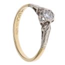 18ct Yellow Gold 0.10ct Brilliant Cut Diamond Solitaire Ring