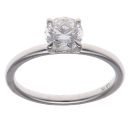 9ct White Gold 1.08ct Brilliant Cut Lab Grown Diamond Solitaire Ring