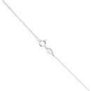 Silver Cubic Zirconia Twist Halo Pendant And Chain 18" By Icesia