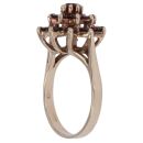 9ct Yellow Gold Garnet Cluster Ring