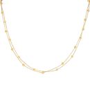 22ct Yellow Gold Duo Beaded Chain 18"