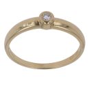 18ct Yellow Gold 0.05ct Brilliant Cut Diamond Solitaire Ring