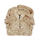 9ct Yellow Gold Patterned Saddle Ring