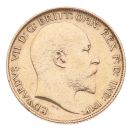 1910 Edward VII Large Head UK Half Sovereign Coin