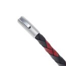 Unique & Co Black And Red Leather Bracelet