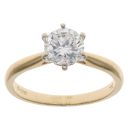 18ct Yellow Gold 1.00ct Brilliant Cut Diamond Solitaire Ring