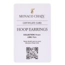 14ct Yellow Gold Monaco Classic Plain Hoop Earrings