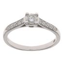 18ct White Gold 0.35ct Brilliant Cut Diamond Solitaire Ring