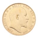 1906 Edward VII Large Head UK Full Sovereign Coin