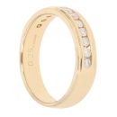 18ct Yellow Gold 0.25ct Brilliant Cut Diamond Half Eternity Ring