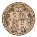 1891 Victroria Jubilee Head UK Half Sovereign Coin