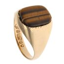 9ct Yellow Gold Tiger's Eye Signet Ring