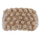 9ct Yellow Gold Five Row Keeper Ring