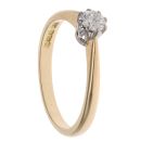 18ct Yellow Gold 0.30ct Brilliant Cut Diamond Solitaire Ring